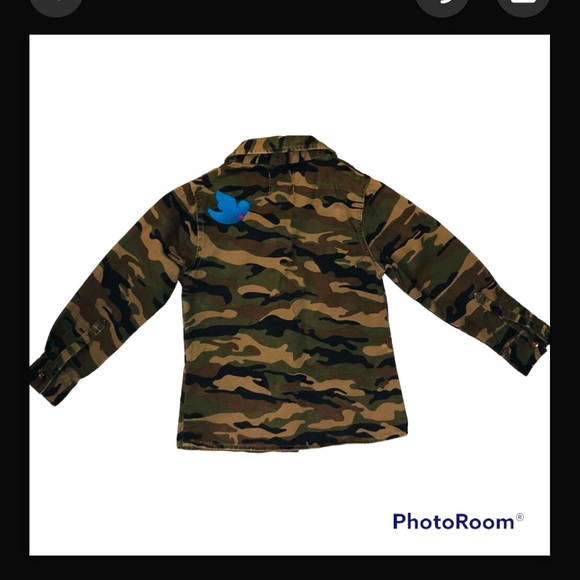 EUC Peek Girls Alabama camo jacket. Has embroidered bird on left back shoulder - Picture 2 of 13